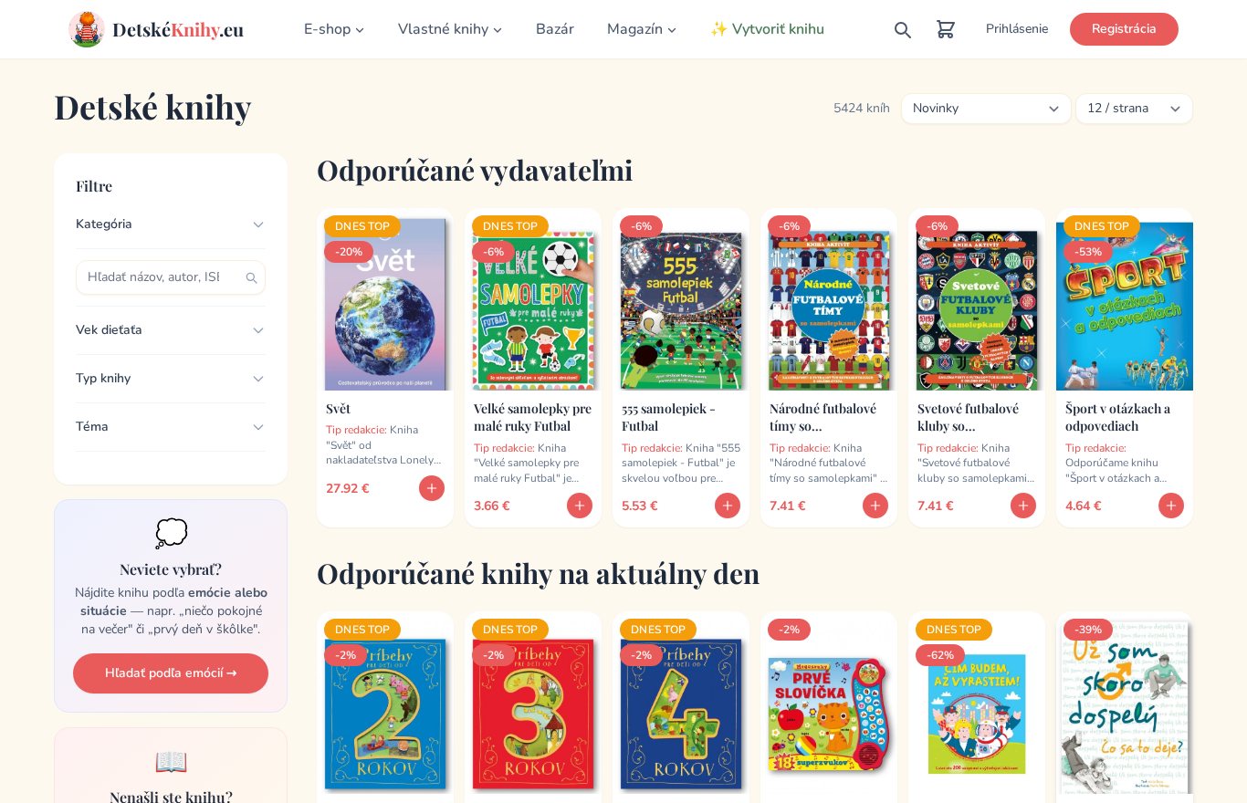 Knižný e-shop detskeknihy.eu: ako si u nás vyberiete a kúpite knihu