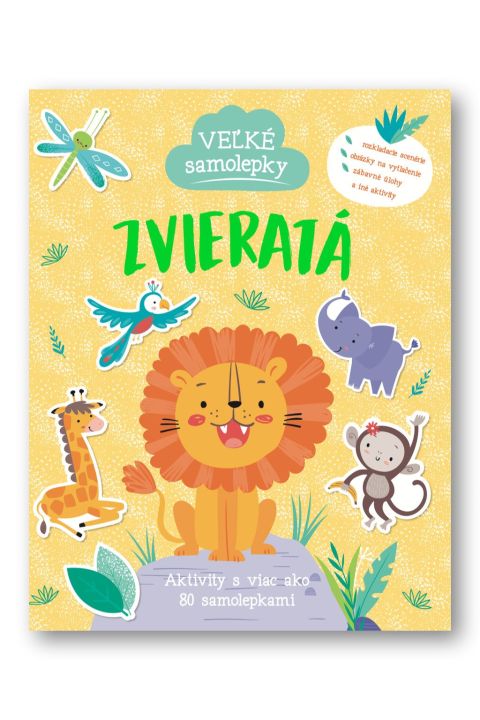Veľké samolepky a aktivity Zvieratá