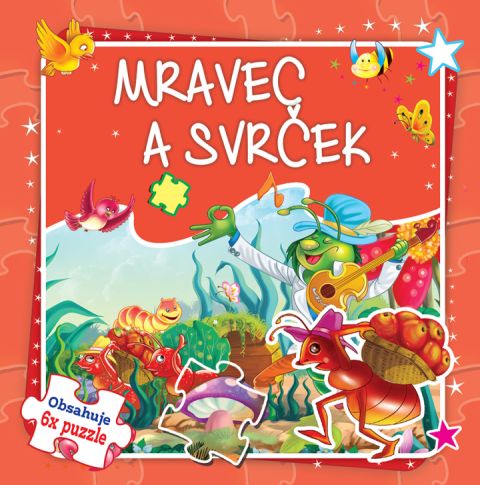 Mravec a svrček-6x puzzle